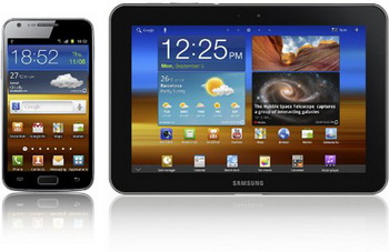 GALAXY S II and tablet GALAXY Tab 8.9